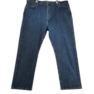 WRANGLER Jeans Men's Regular Fit Straight Leg Denim Blue Size 42 x 30